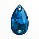 17×28mm Blue Zircon Teardrop AAAAA Glass Crystal – Sew-On Gems